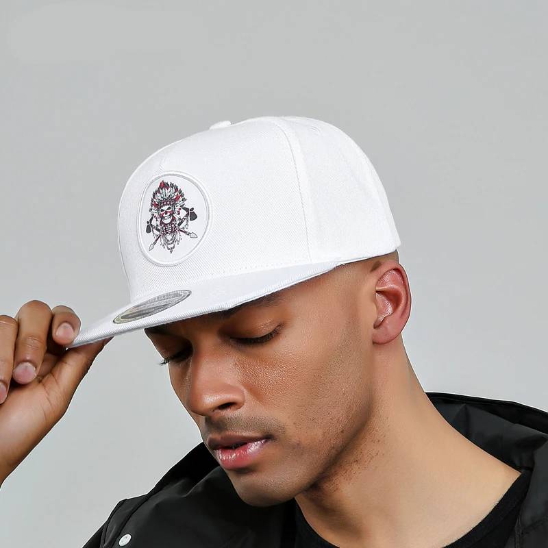 White Baseball Caps for Men Women Adjustable Snapback Hat baseball caps