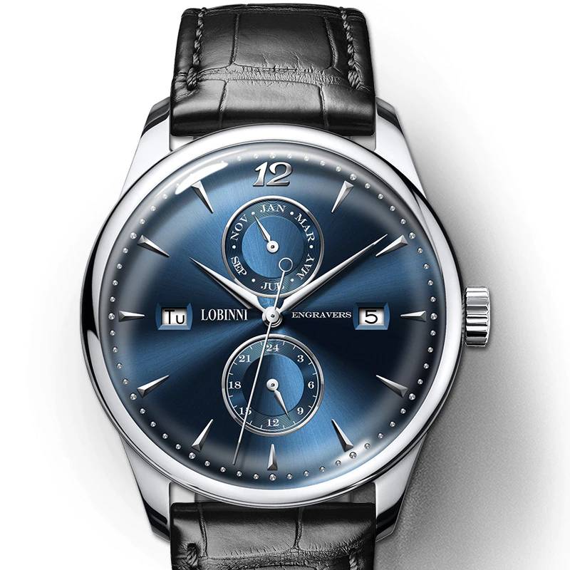 Swiss Luxury Mechanical Watch Seagull Movement Lobinni Watches