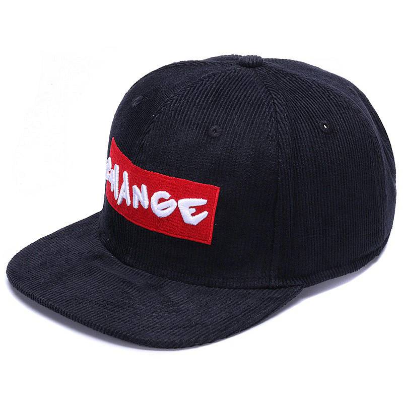 Black Corduroy Baseball Cap Original Snapback Cap baseball caps