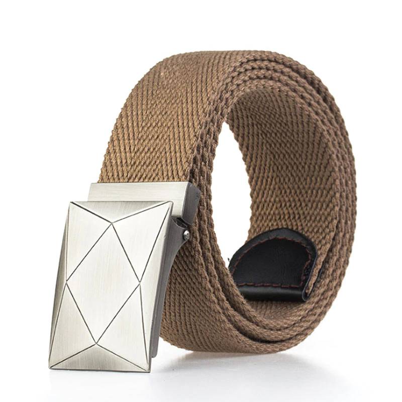 Military Canvas Tactical Belt High Quality Adjustable Strap Mens Belts