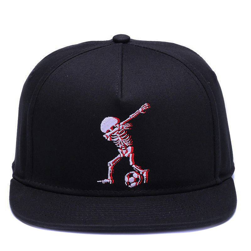 5panels Cotton Baseball Caps Embroidery Skull Hip Hop Hat baseball caps