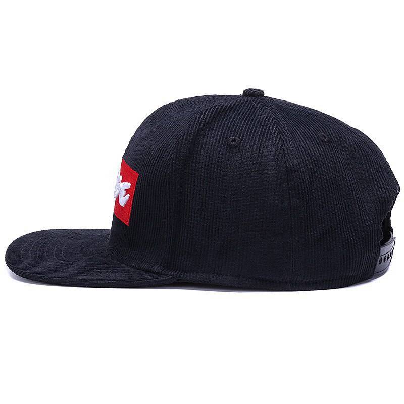 Black Corduroy Baseball Cap Original Snapback Cap baseball caps