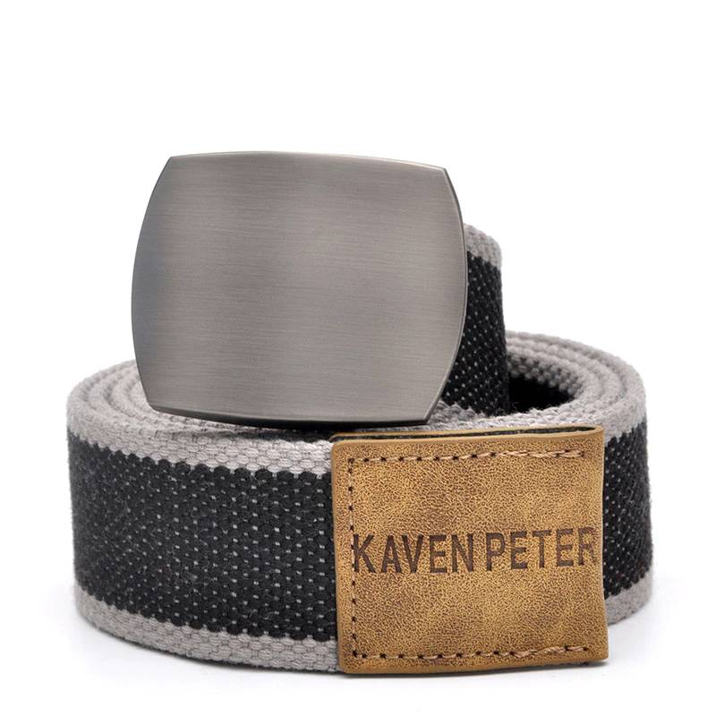 Canvas Belt For Men With Automatic Buckle Man Canvas Tactical Belts Without Holes Military Belt Width 3.8CM Extended 160 CM Mens Belts