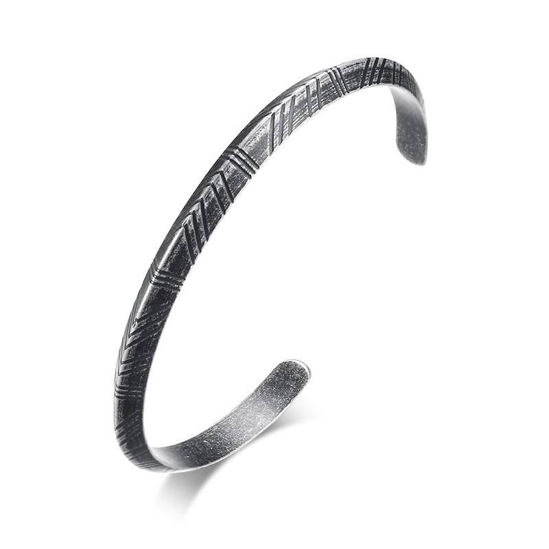 Retro Tone Cuff Bracelets for Men Women Bracelets & Bangles Men's Bracelets