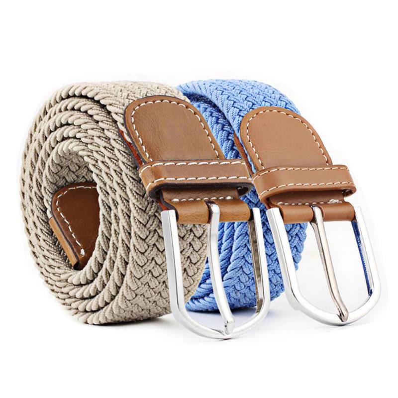 Elastic Braided Belt Woven Stretch Belt 60 Colors Belts For Women