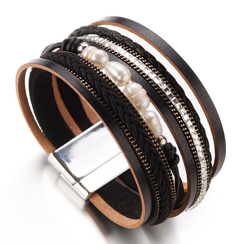 Natural Pearl Multilayer Bohemian Wrap Bracelets Bracelets & Bangles