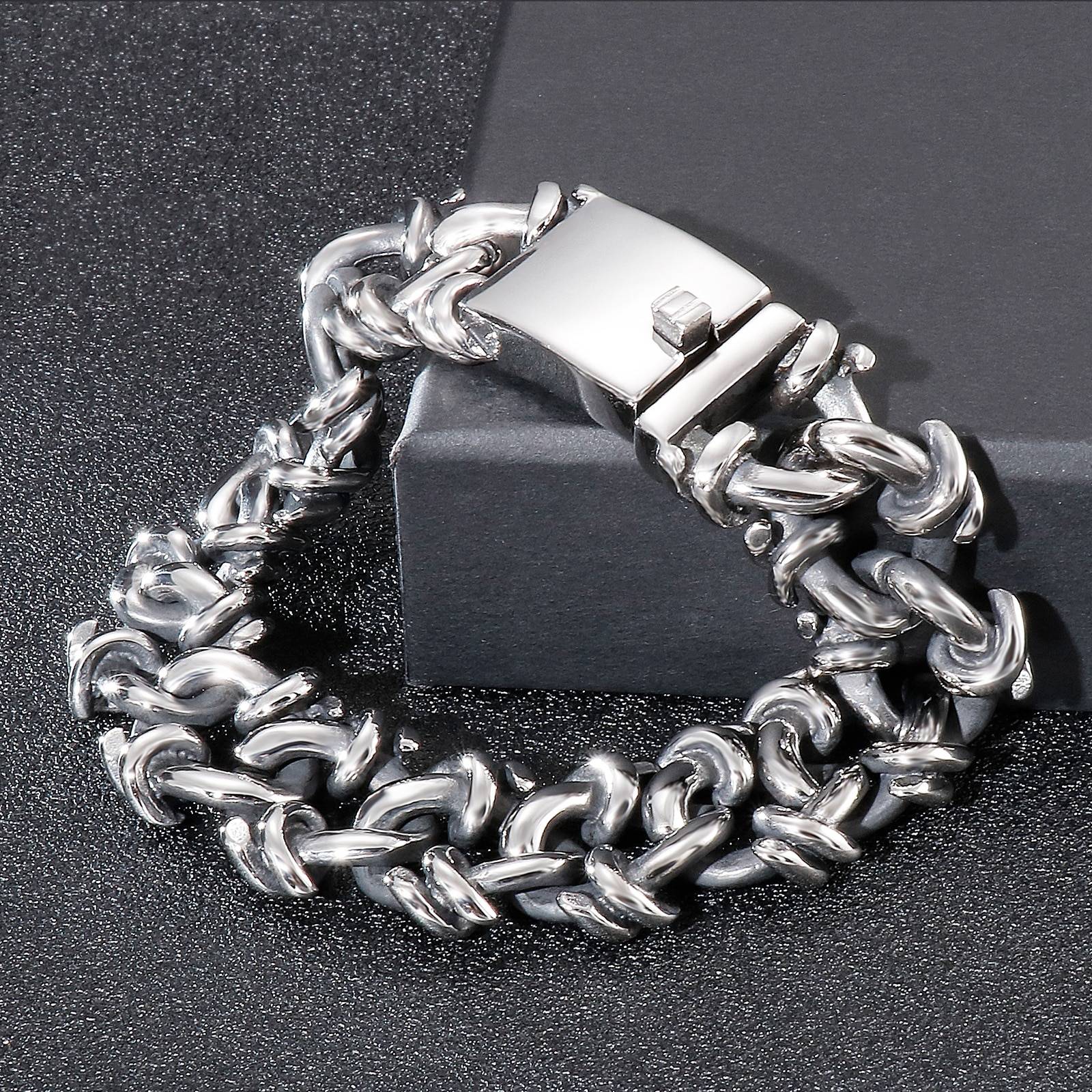 Irregular Special Design Metal Link Chain Bracelet Men's Bracelets