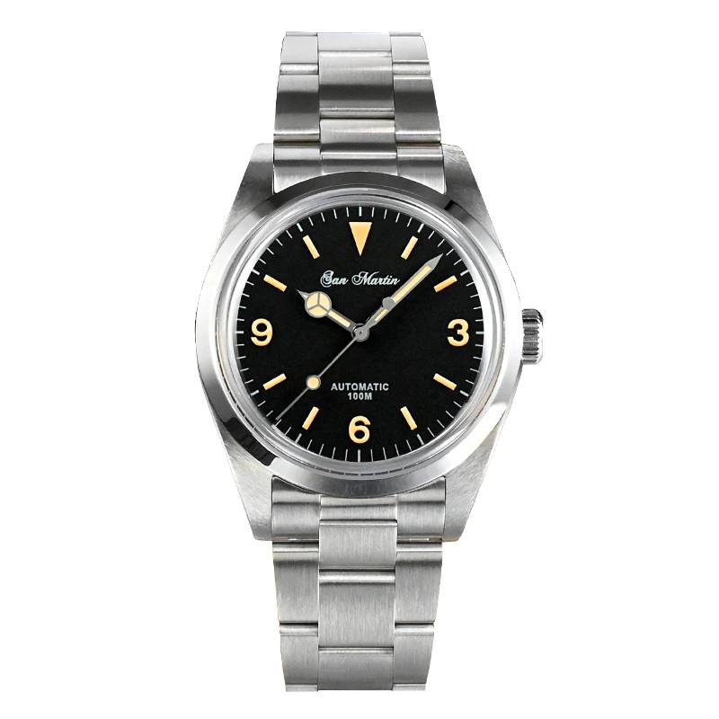 San Martin 39mm Explore Climbing Series Men Watch Sport Retro Luxury Sapphire NH35 Automatic Mechanical Watches 10Bar Luminous San Martin Watches