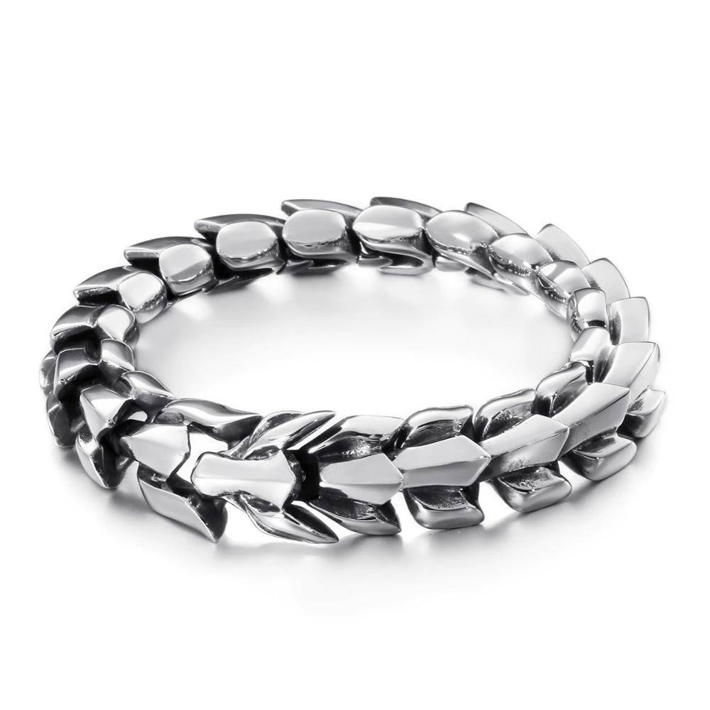 Mens Stainless Steel Arrow Shaped Chain Bracelets Men's Bracelets