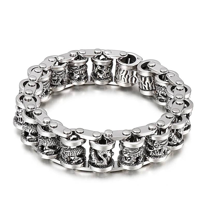 Vintage Ancient Dragon Totem Amulet Bracelet Men's Bracelets