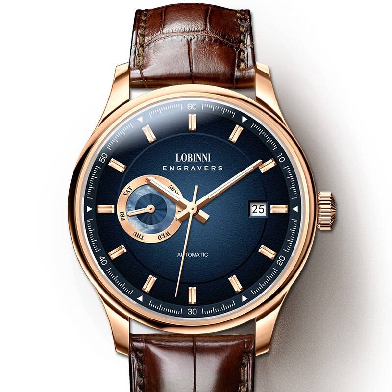 Classic Luxury LOBINNI Automatic Dress Watch Lobinni Watches