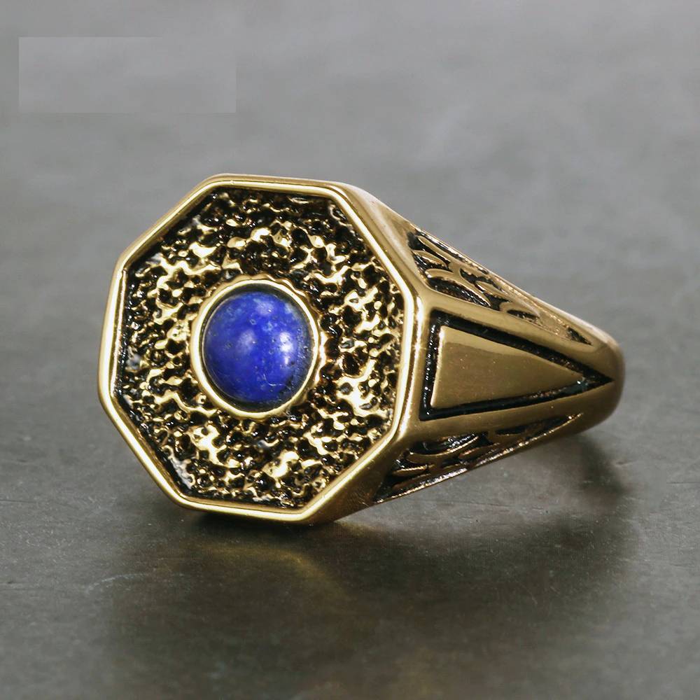The Vampire Diaries Originals Sunlight Protection Lapis Ring Mens Rings