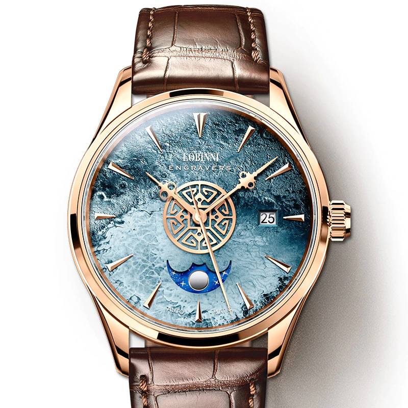 Lobinni Mens Watches Original Design Engravers Series Lobinni Watches