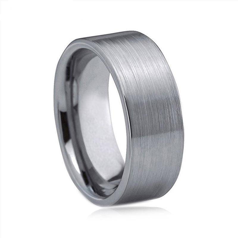 10MM Tungsten Carbide Wedding Band for Men Mens Rings