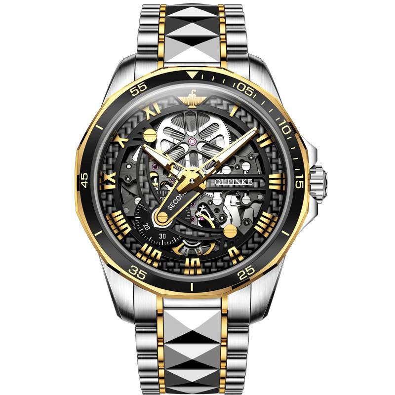 Men's Automatic Oupinke Skeleton Watch OUPINKE Watches