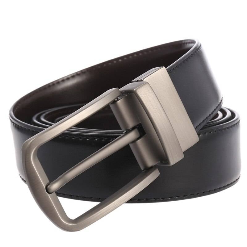Mens Reversible Casual Belt Genuine Leather | Jewelry Addicts