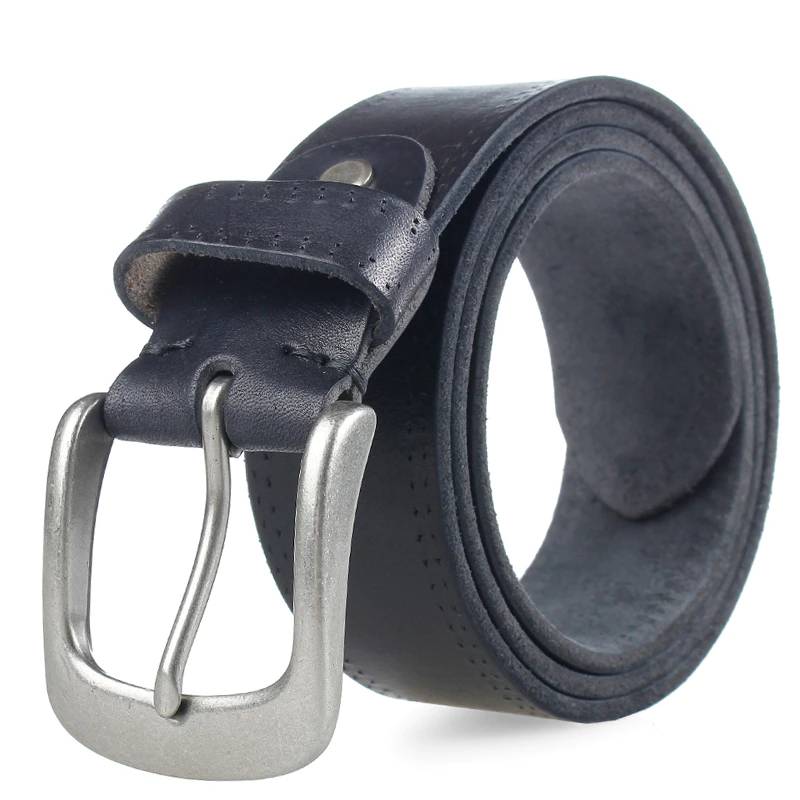 Mens Genuine Leather Belt Natural Skin Vintage Style Mens Belts