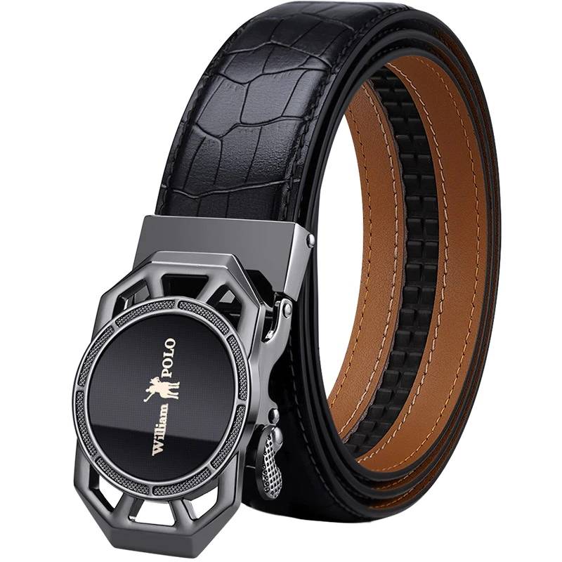 Mens Full-grain Leather Ratchet Dress Belts Mens Belts