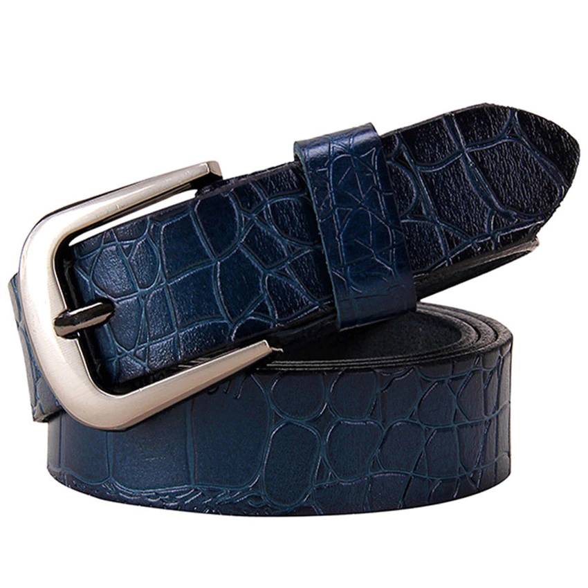 Womens Textured Genuine Leather Belts Belts For Women