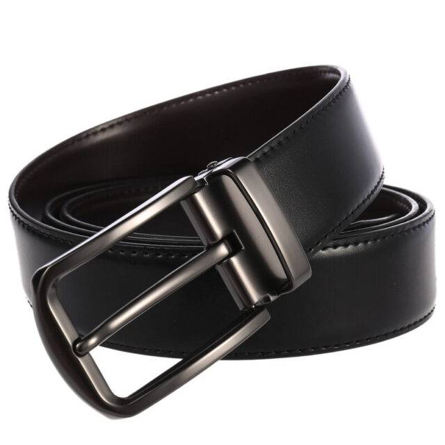 Men Casual Leather Dress Belt Single Prong Buckle | Jewelry Addicts