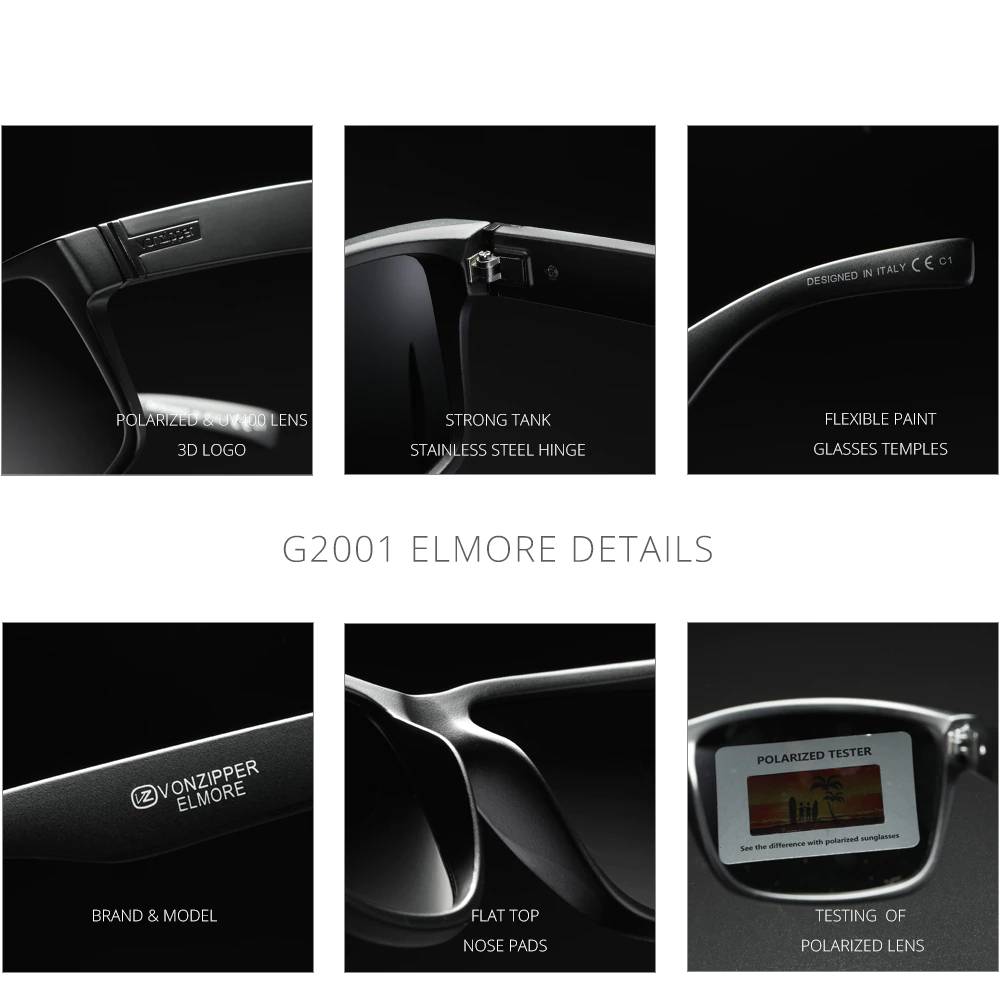 Square Designer Polarized Sunglasses for Men Women Unisex Sunglasses