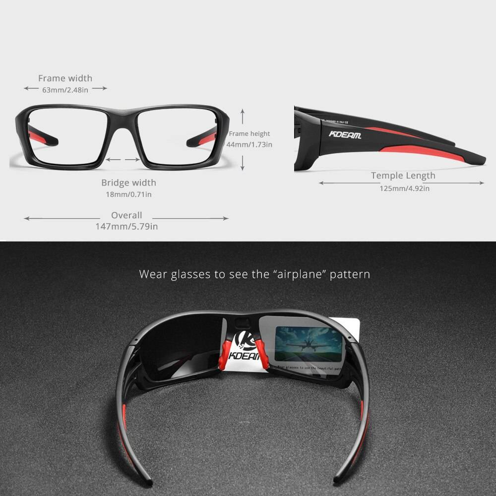 Polarized Sport Sunglasses TR90 Sports Fishing Driving Shades Unisex Sunglasses
