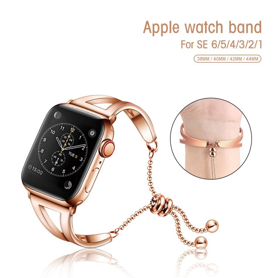 Fashion Women Metal Strap for Apple Watch Watch Straps and Bands