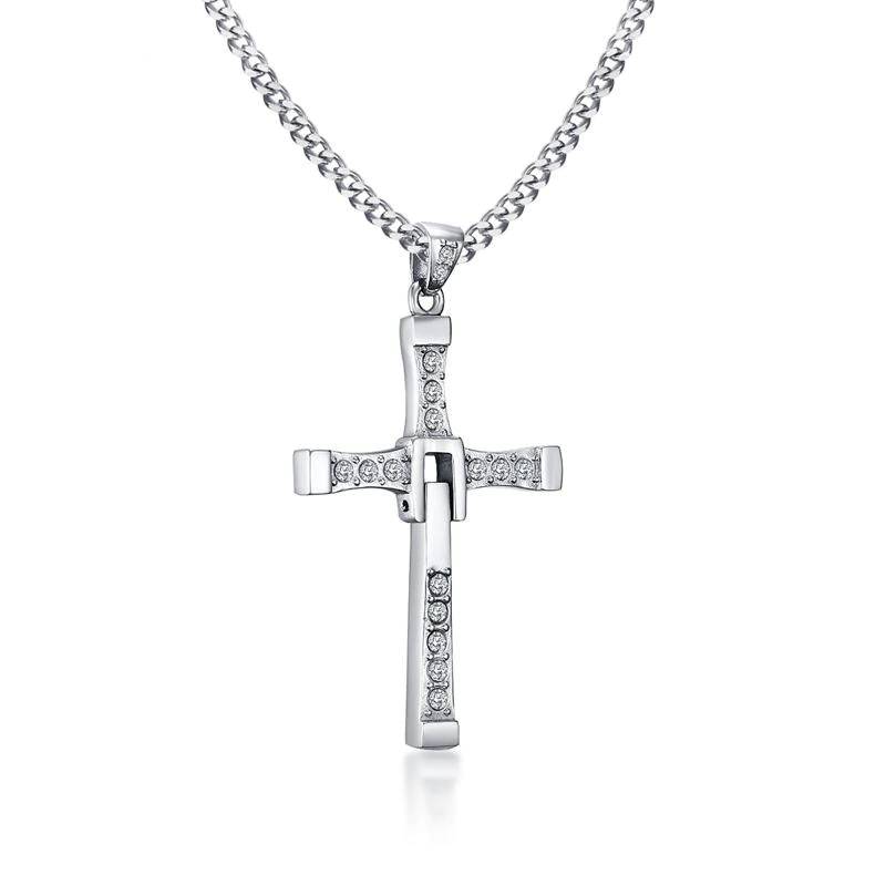 Fast and Furious 9 Toretto Cross Necklace Mens Pendants