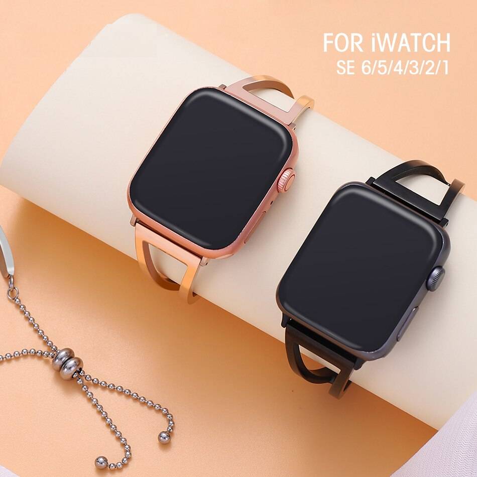 Fashion Women Metal Strap for Apple Watch Watch Straps and Bands