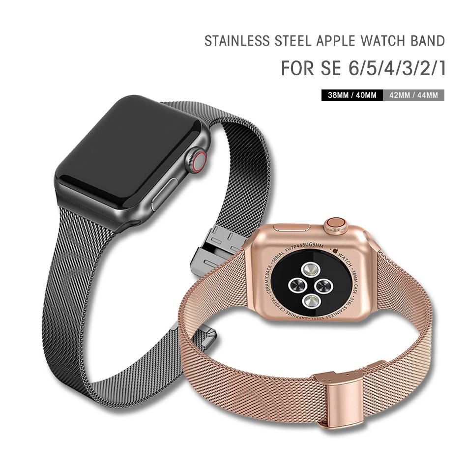 Mesh Watch Band for Apple Watch 7/6/SE/5/4/3/2/1 Watch Straps and Bands