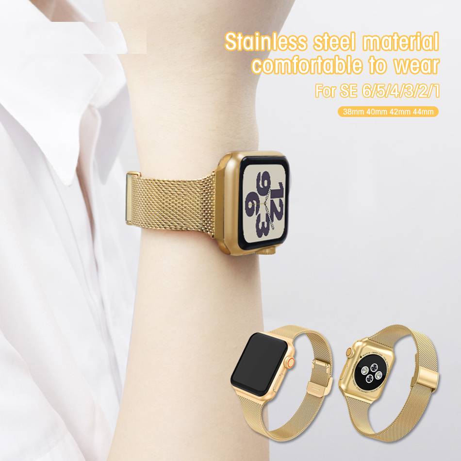 Mesh Watch Band for Apple Watch 7/6/SE/5/4/3/2/1 Watch Straps and Bands