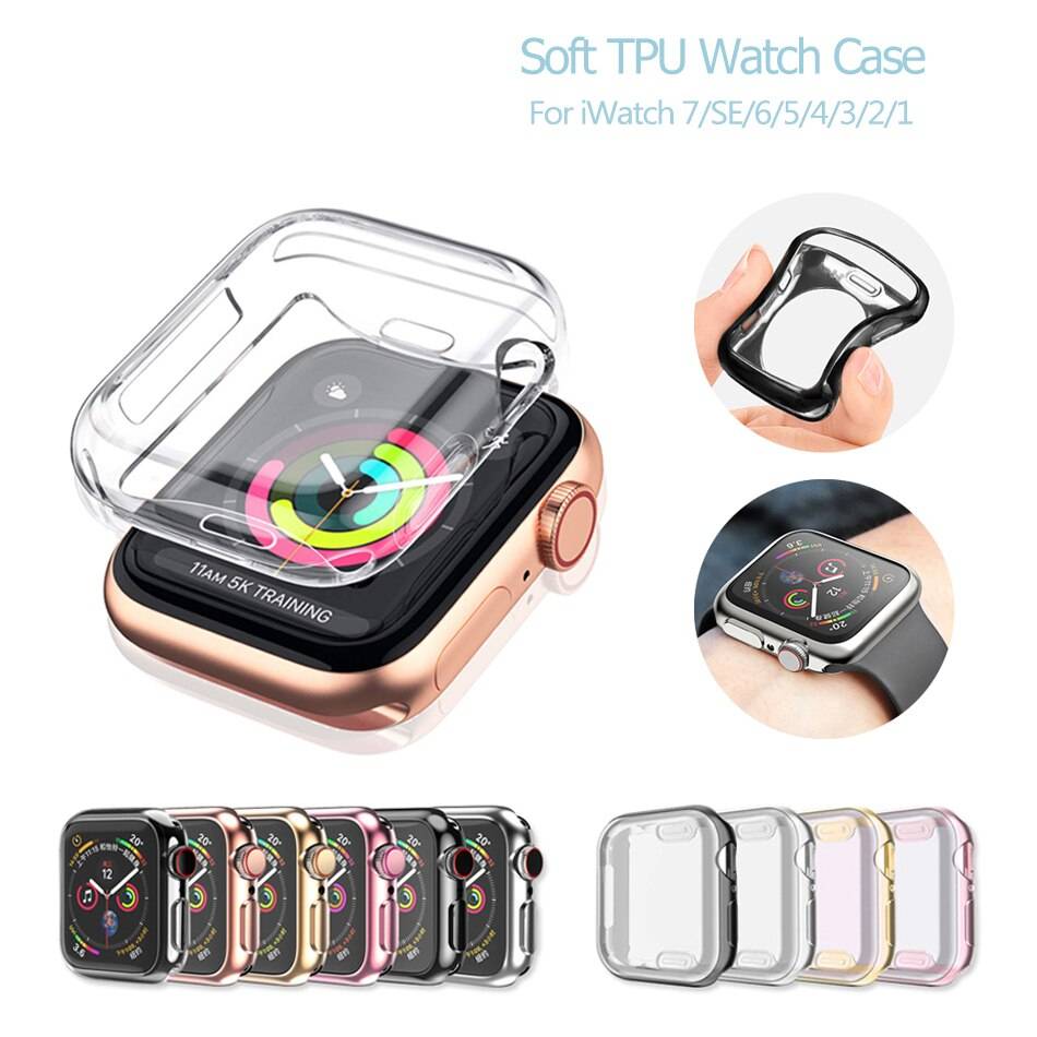 Watch Case for Apple 7/SE/6/5/4/3/2/1 38MM 40MM Watch Straps and Bands