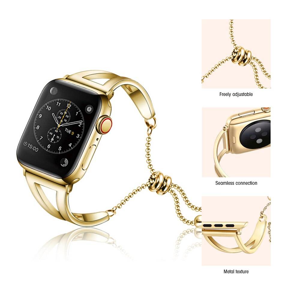 Fashion Women Metal Strap for Apple Watch Watch Straps and Bands