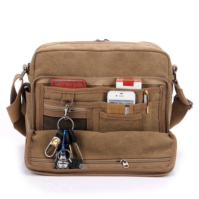 Multifunction Canvas Men Bags For Teenager Fashion Male Mochila Leisure Shoulder Bags High Quality Men Travel Bags 8 Color Bags Chest Waist Bags