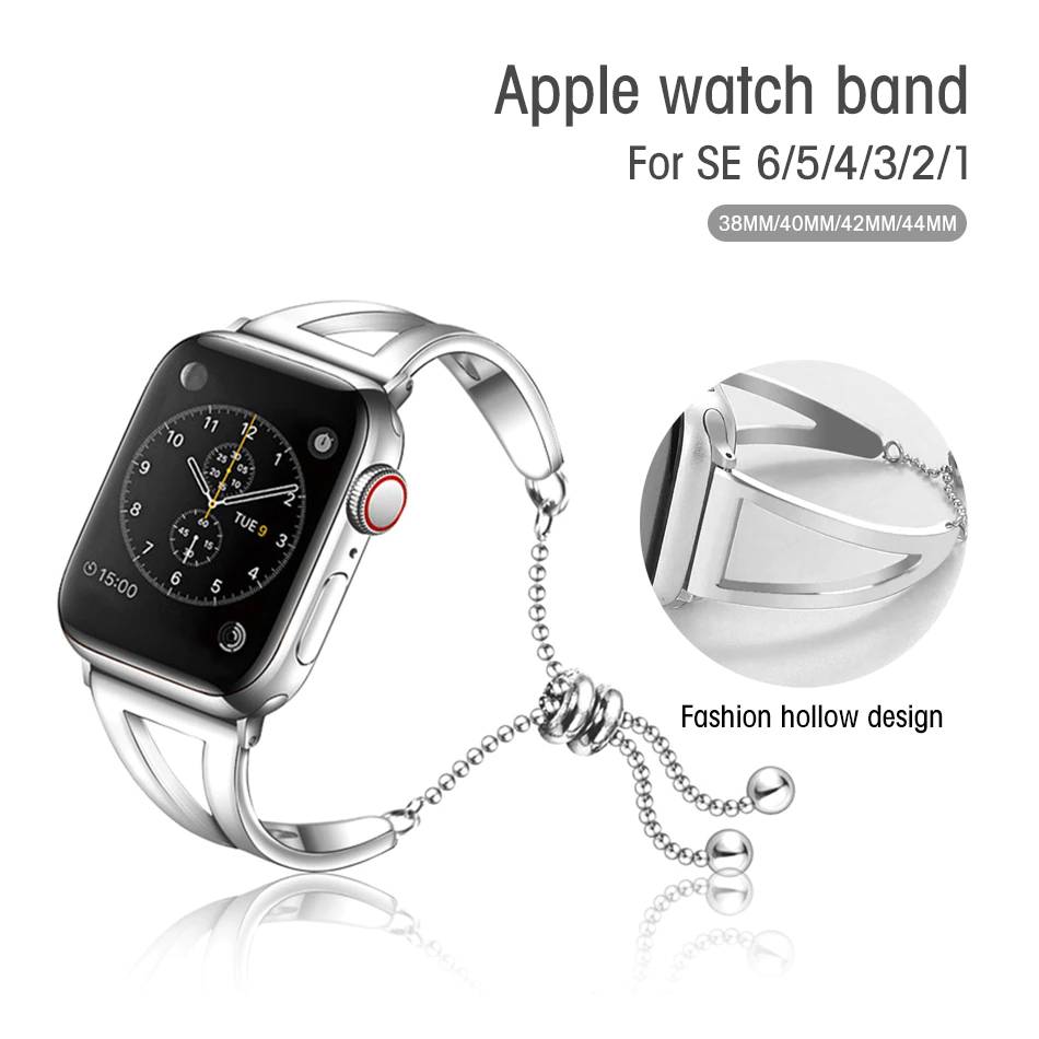 Fashion Women Metal Strap for Apple Watch Watch Straps and Bands