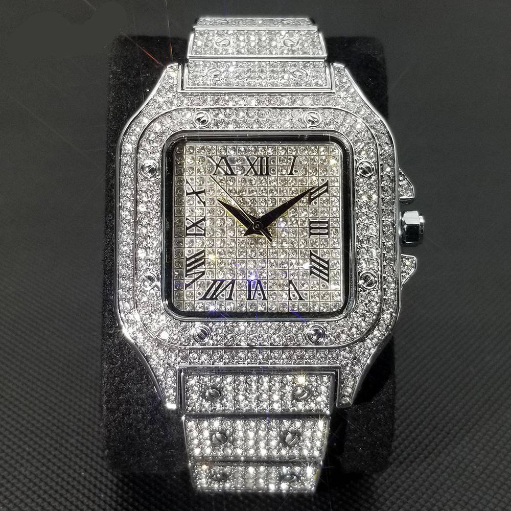 Luxury Bling Iced Out Square Watch Watches