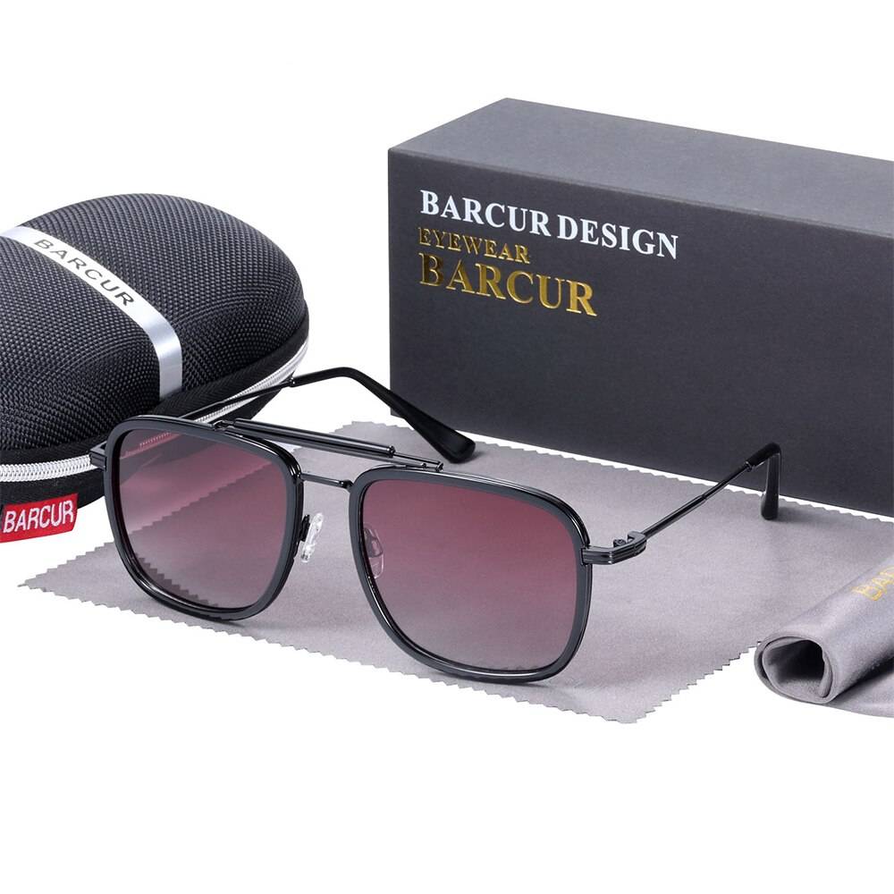 Square Polarized Sunglasses for Men Women Unisex Sunglasses