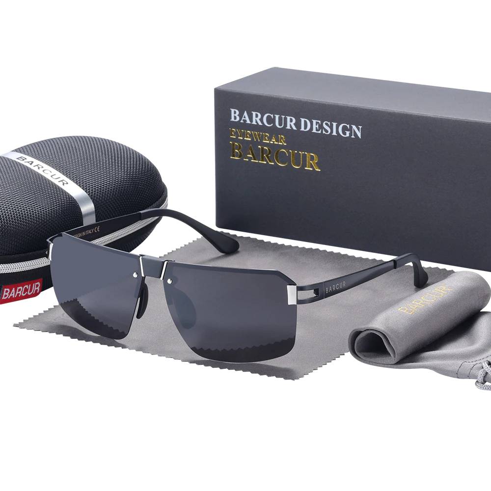 Designer Square Sunglasses for Men Luxury Driving Unisex Sunglasses