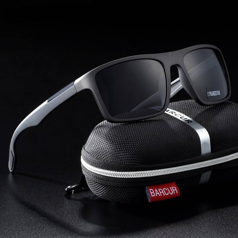 Ultra Lightweight TR90 Square Polarized Sunglasses Unisex Sunglasses