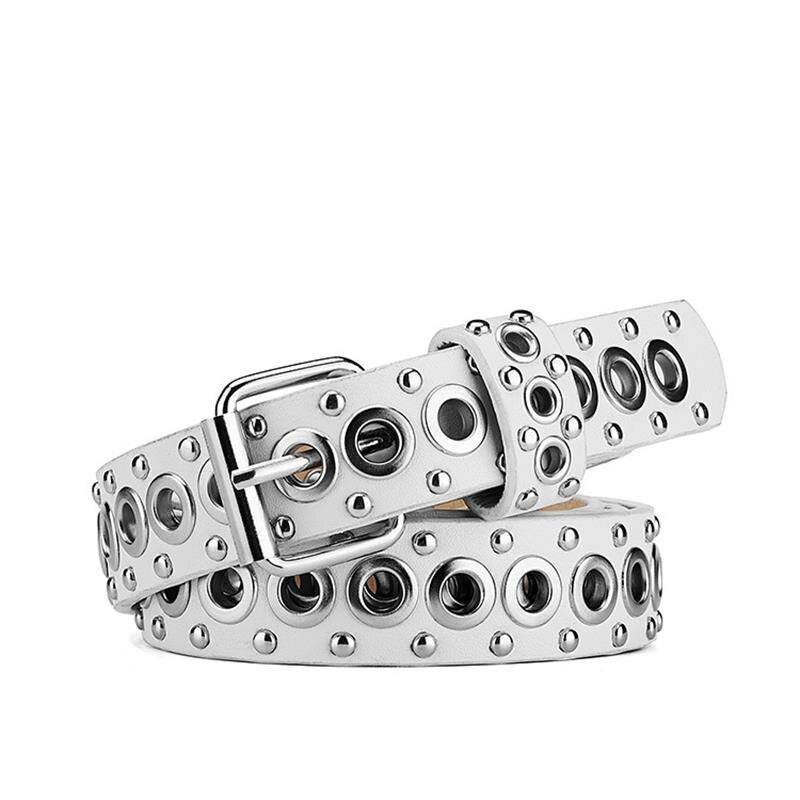 Punk Metal Rivet Pin Buckle Luxury Belts for Women Belts For Women