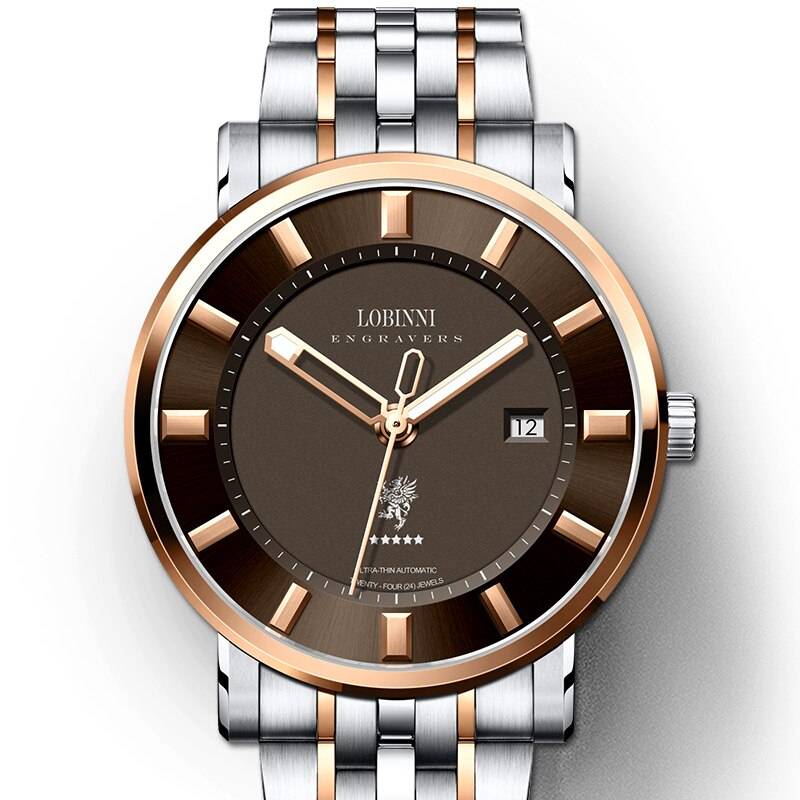 LOBINNI Ultra-Thin Luxury Brand Automatic Watch Lobinni Watches