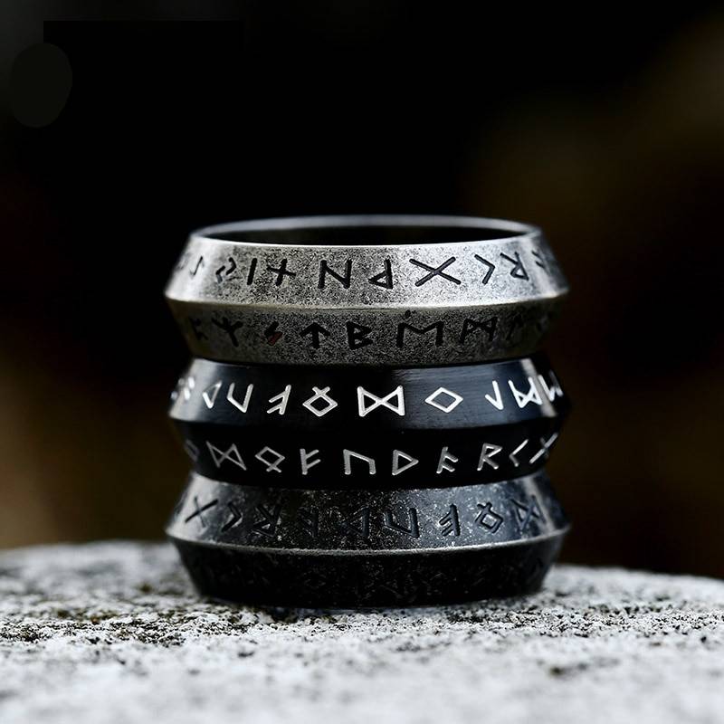 Gothic Stainless Steel Mens Viking Rings Mens Rings