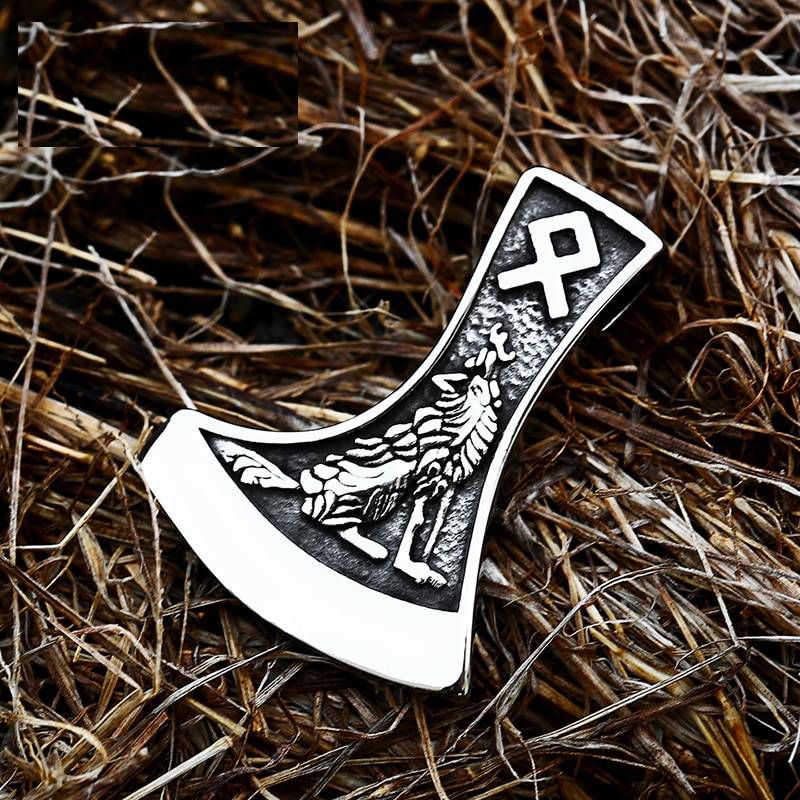 Viking Axe Pendant Celtic Amulets for Men Mens Pendants