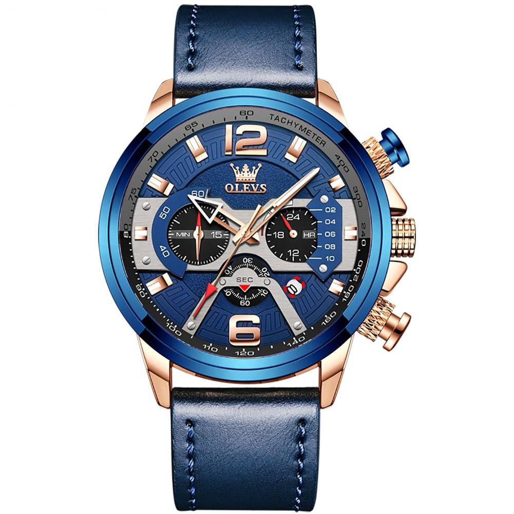 Olevs 9915 Men's Watch Big Dial 52mm Waterproof Sport Olevs Watches