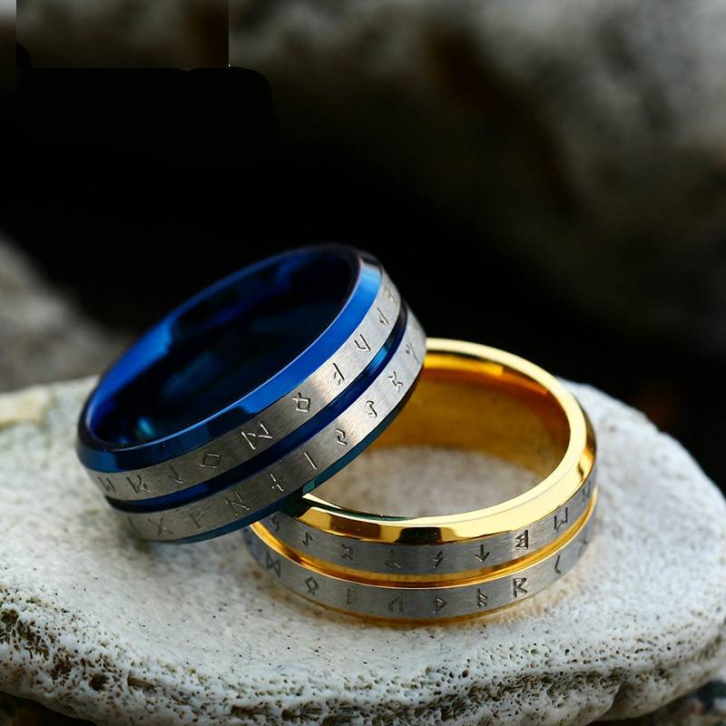 Gothic Stainless Steel Mens Viking Rings Mens Rings