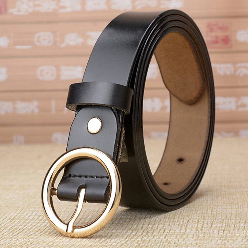 Women’s Leather Ring Belt for Jean Belts For Women