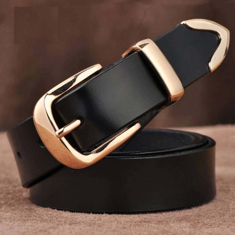 MEDYLA Women's Strap Casual All Match Women Brief Genuine Leather Belt Women Strap Pure Color Belts Top Quality Jeans Belt L27 Belts For Women