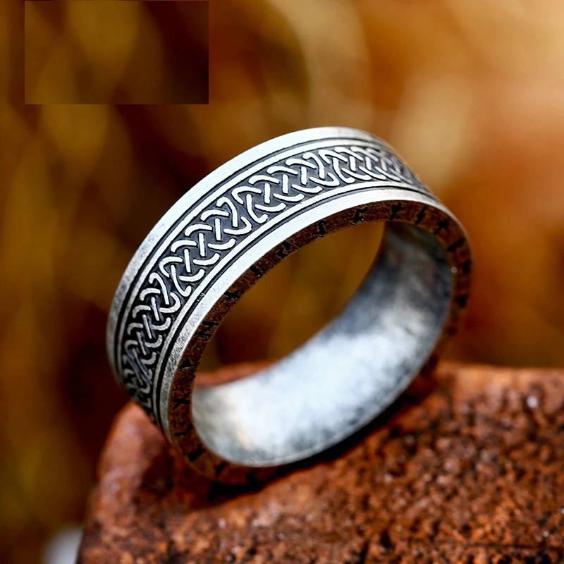 Beier 316L Stainless Steel Fashion Style MEN Women Fashion Odin Norse Viking Totem Amulet Rune Words Rings Jewelry LR-R143 Mens Rings Women's Rings