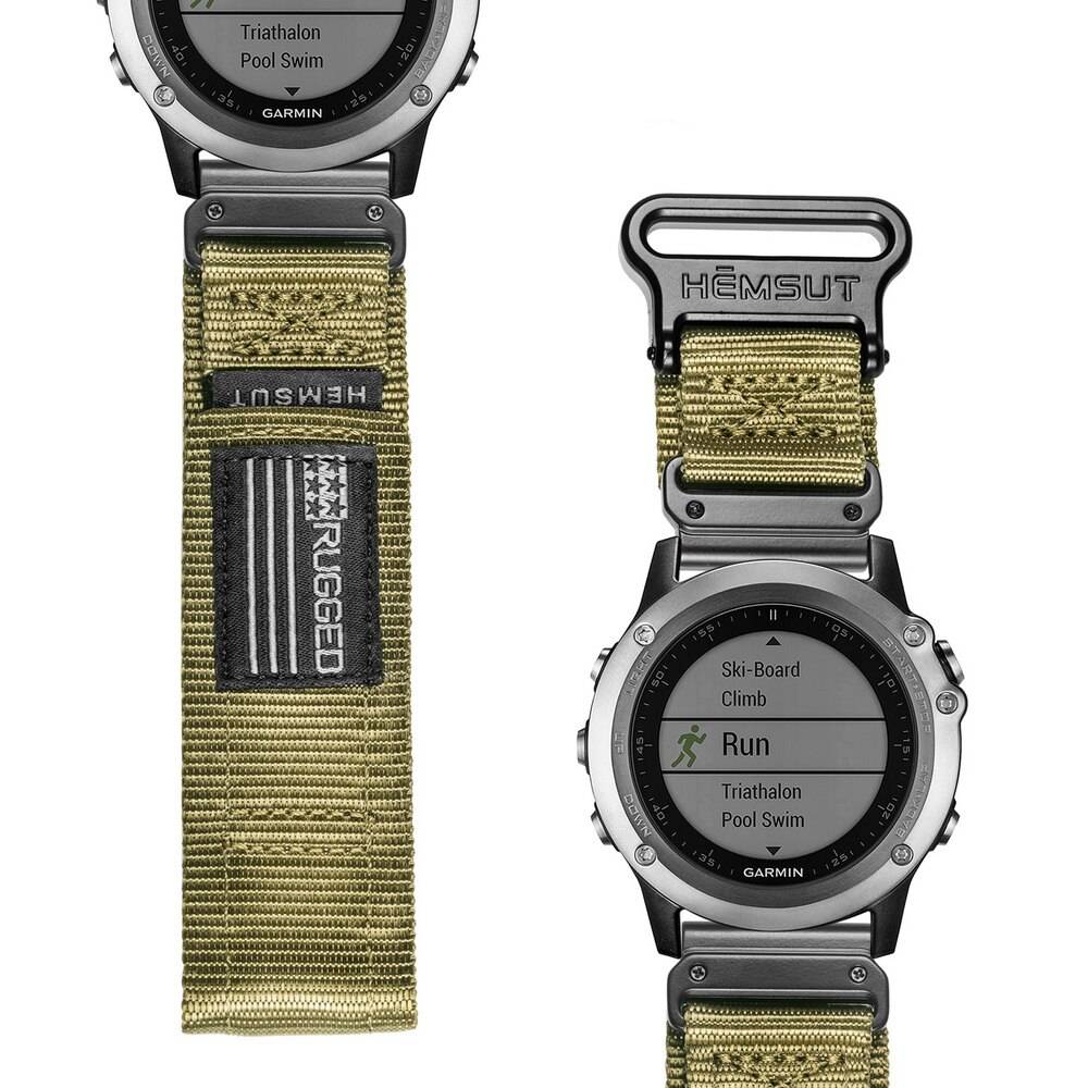 Compatible With Garmin Watch Band Nylon Sports Military Watch Strap For Fenix/Forerunner/Vivoactive/Approach/MARQ/Quatix/D2 Watch Straps and Bands