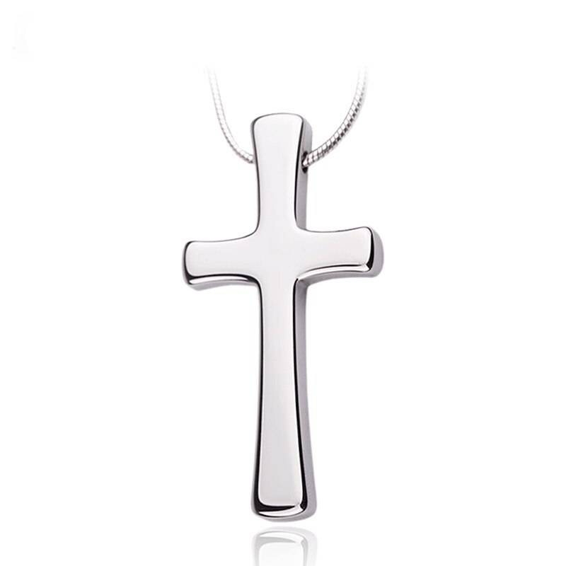 Cross Pendant Polished Scratch Proof Tungsten Steel Mens Pendants